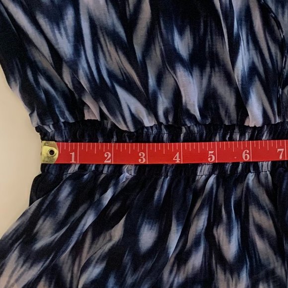 EUC INC International Concepts Woman's Blouse Navy Blue/White Sz PP Long Sleeve - Picture 9 of 14